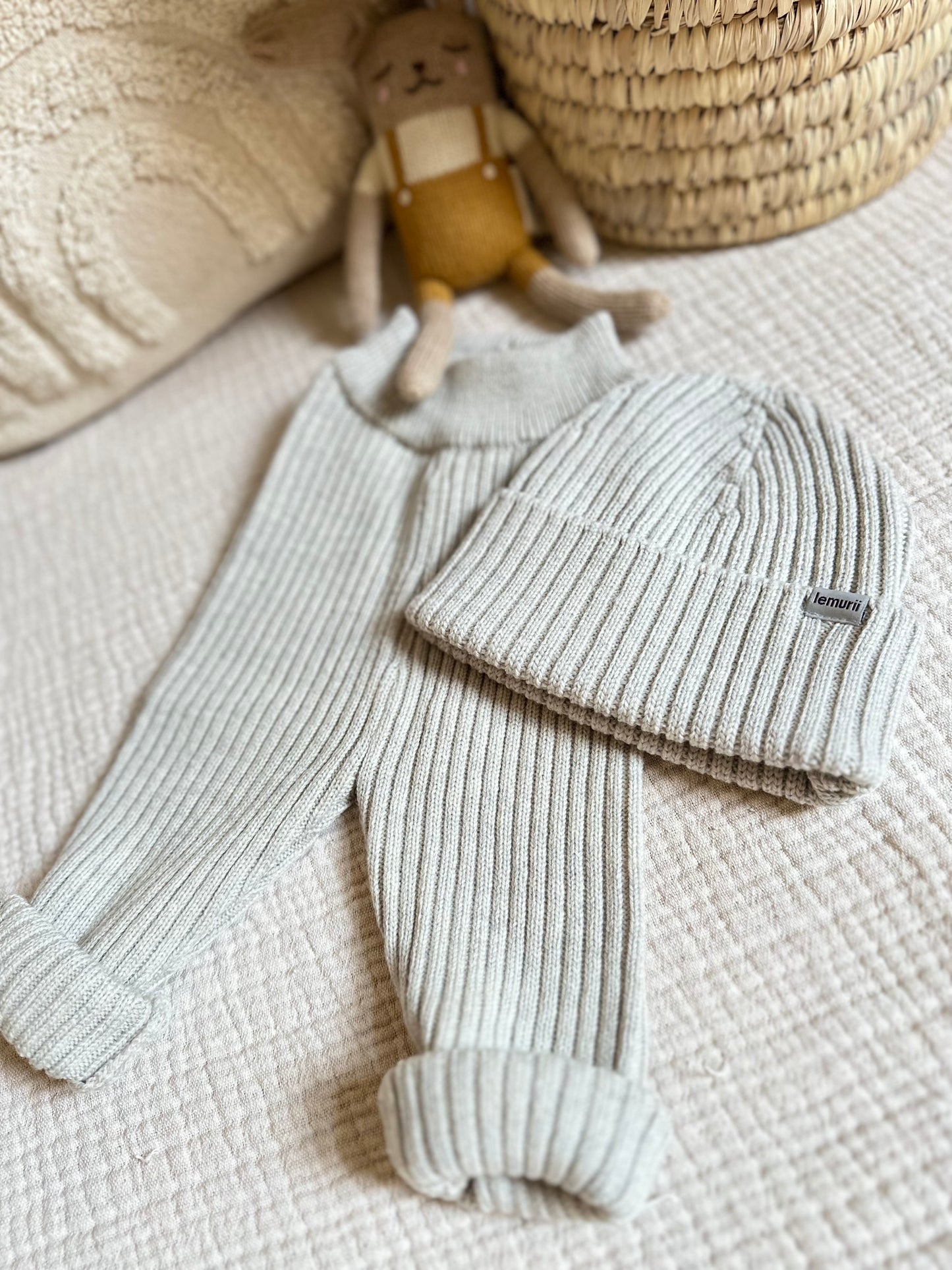 Mütze ,,Mika,, hellgrau