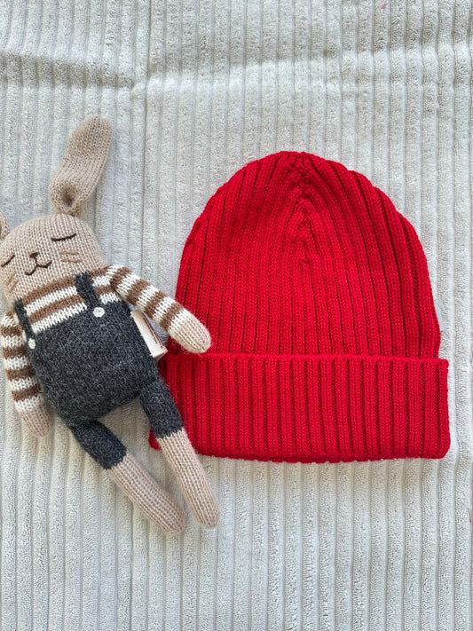 Mütze ,,Mika,, rubin red