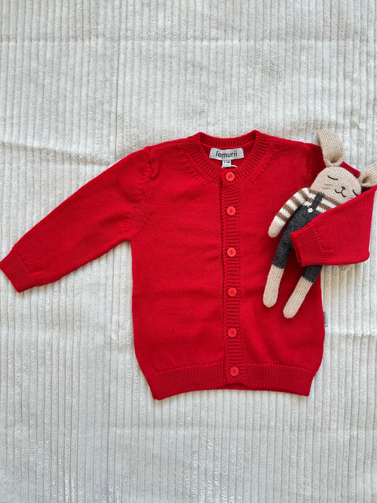 Strickjacke ,,Ruby,, rubin red