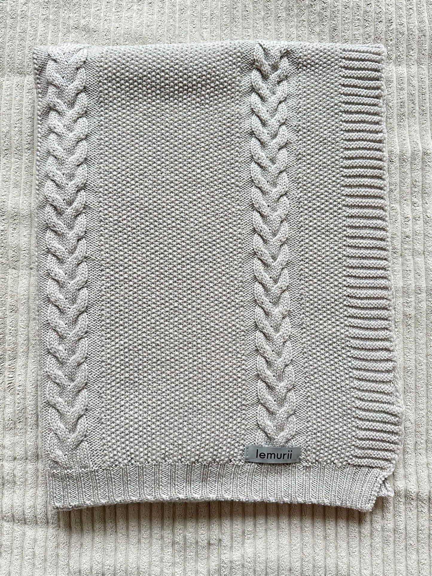 Kuscheldecke ,, Mimi ,, hellgrau